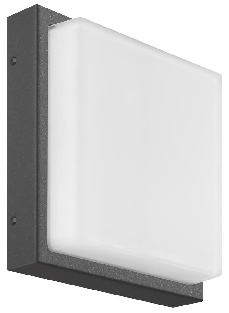 LCD LED-Wandaußenleuchte mit Sensor 25x25cm graphit 045LEDSEN