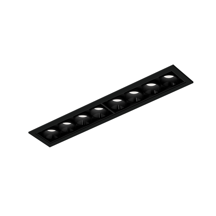 Wever & Ducré LED-Einbaudownlight LINOO CEILING REC 8.0 schwarz 2700K/3000K 109361BB9