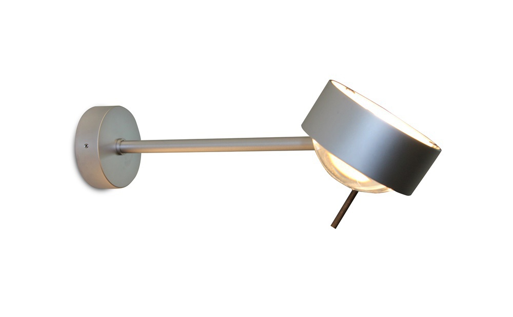 Top Light PUK MINI SIDE SINGLE LED-Wandleuchte 10cm Nickel matt 2-0823-LED