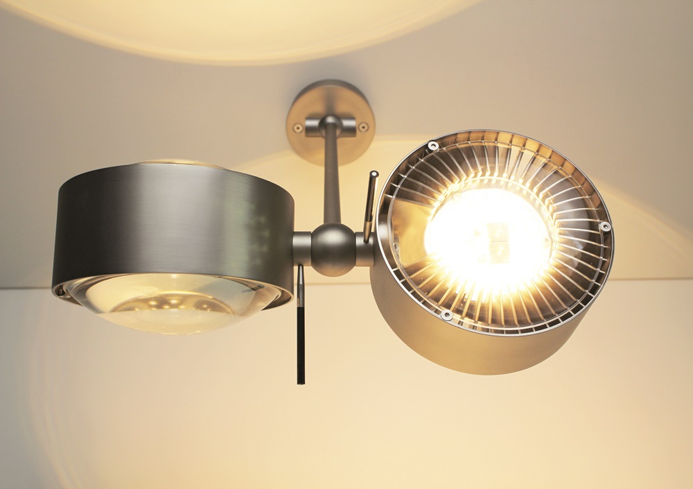 Top Light PUK MINI WING TWIN LED-Deckenleuchte 60cm chrom glänzend 2-09602-LED