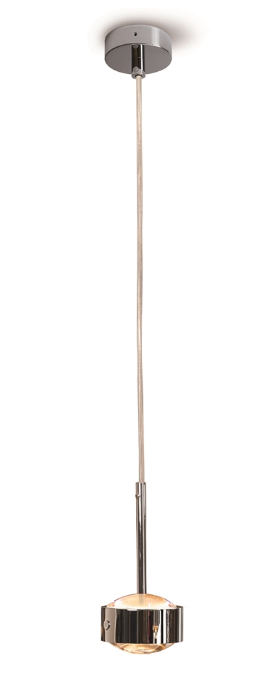 Top Light LED-Einzelpendel PUK MINI DROP SOLO chrom glänzend 5-06002