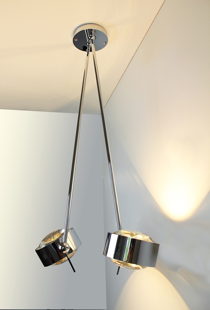 Top Light LED-Deckenleuchte PUK MAXX SISTER SINGLE 125cm chrom glänzend 5-3811202-2