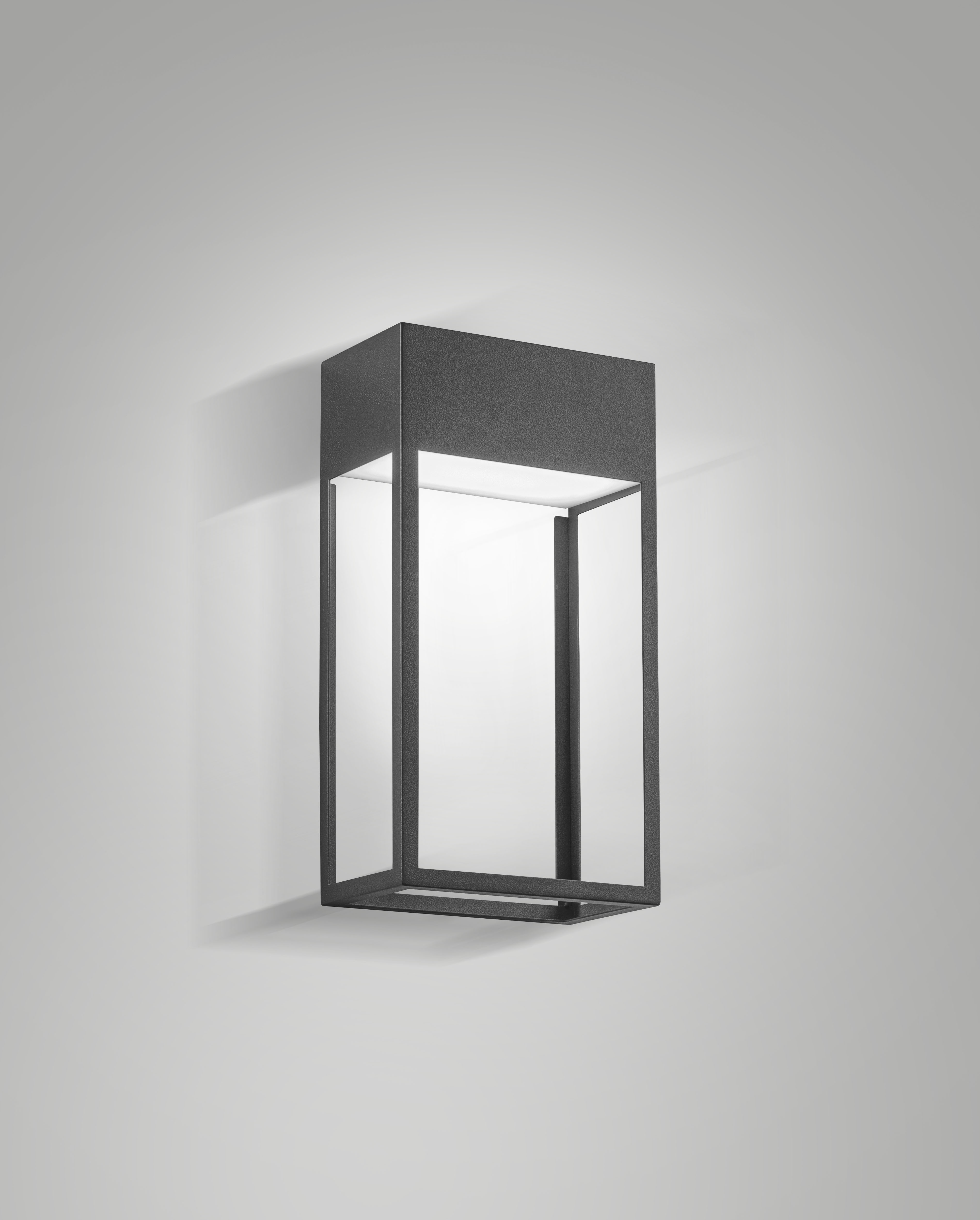 Fabas Luce LED-Wandaußenleuchte EDO DARK GREY 6556-21-294