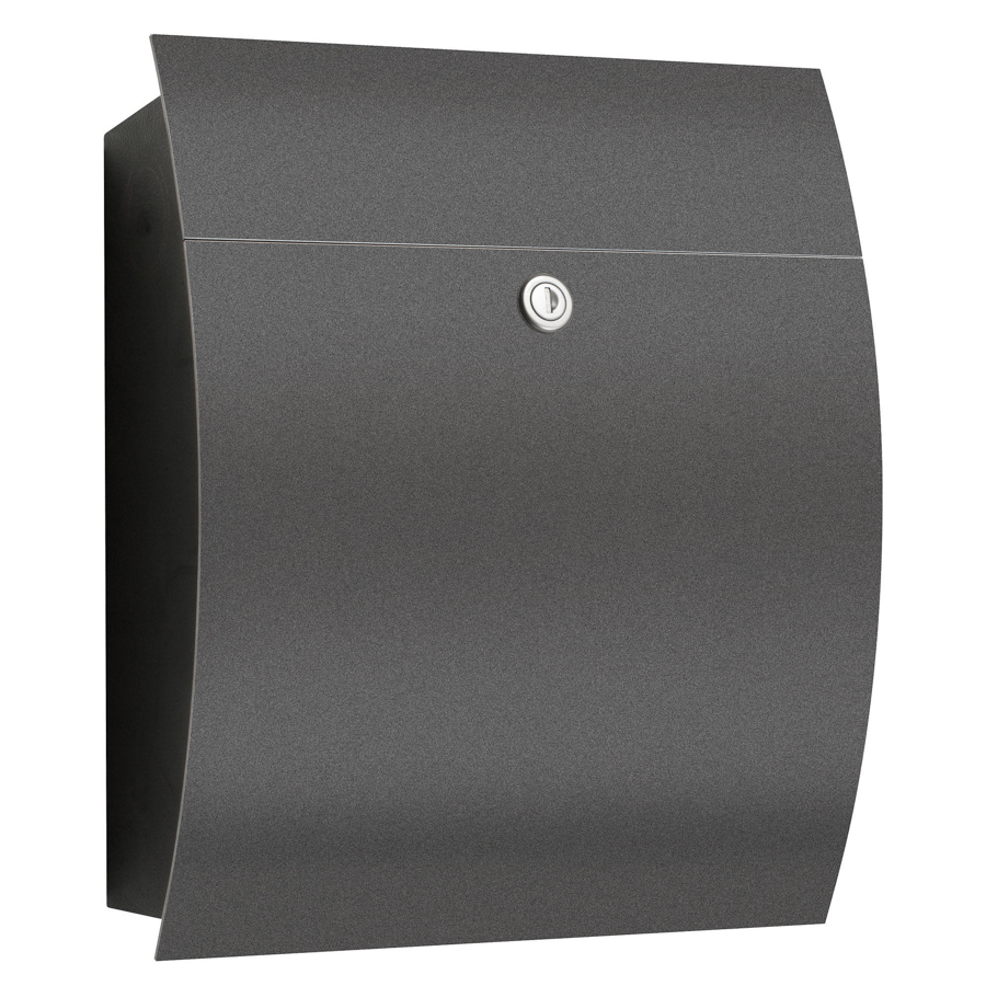 CMD Briefkasten Anthrazit 31x40x14cm Korpus: Schwarz 77