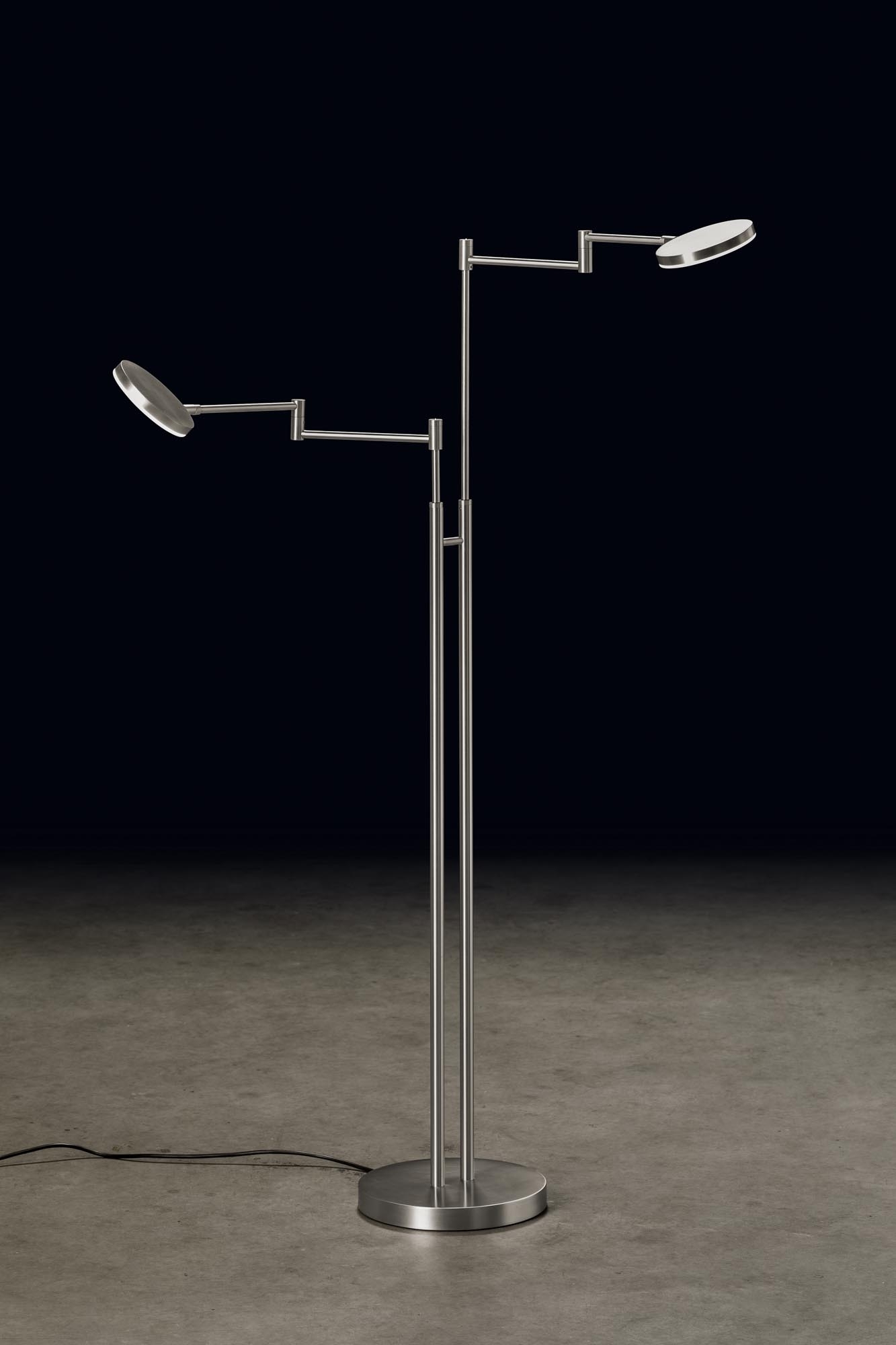 Holtkötter LED-Leseleuchte PLANO TWIN Alu 9652-2-79