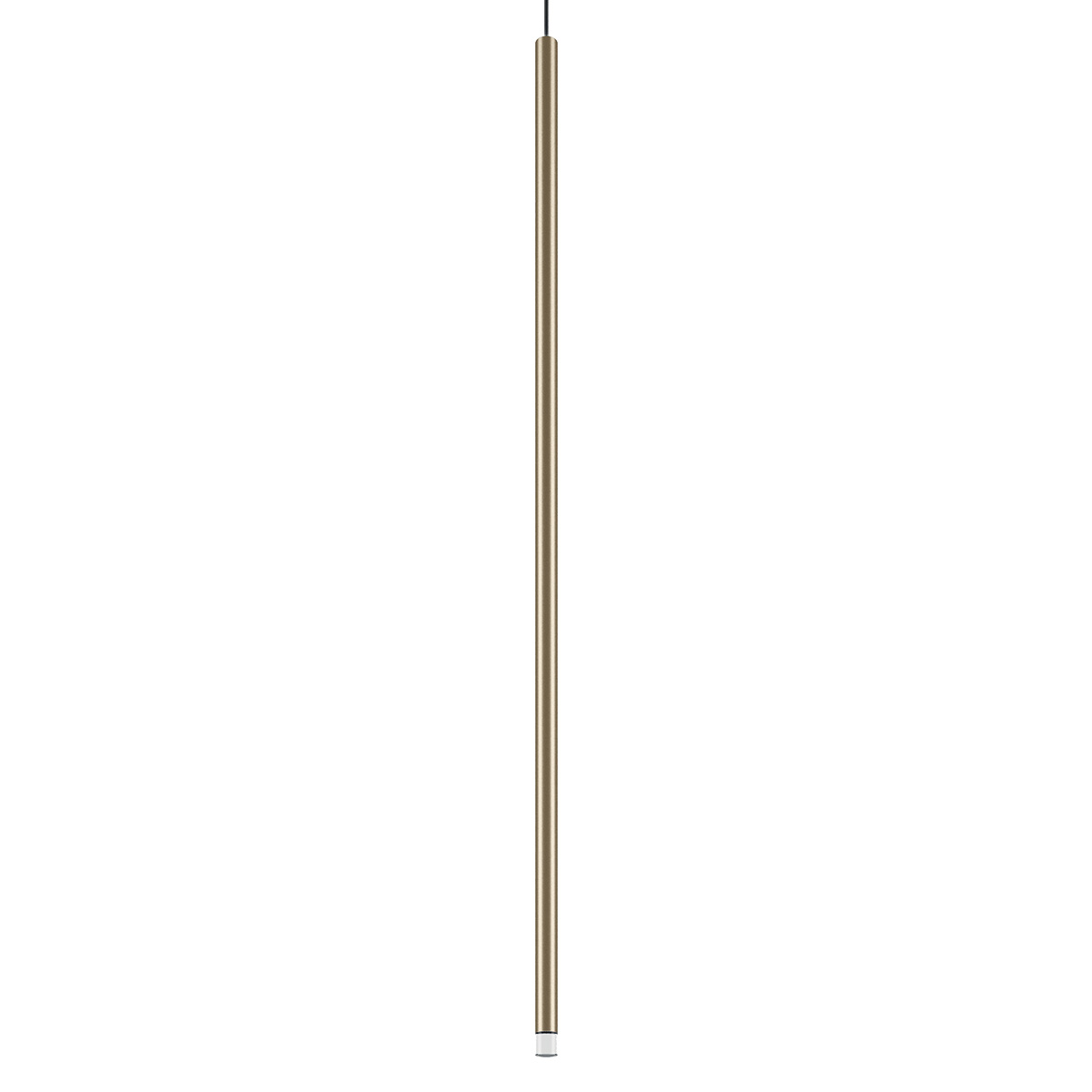 Lodes LED-Einzelpendel A-TUBE NANO 90cm 3000K champagner (ohne Baldachin) Kabel schwarz 15828 4535