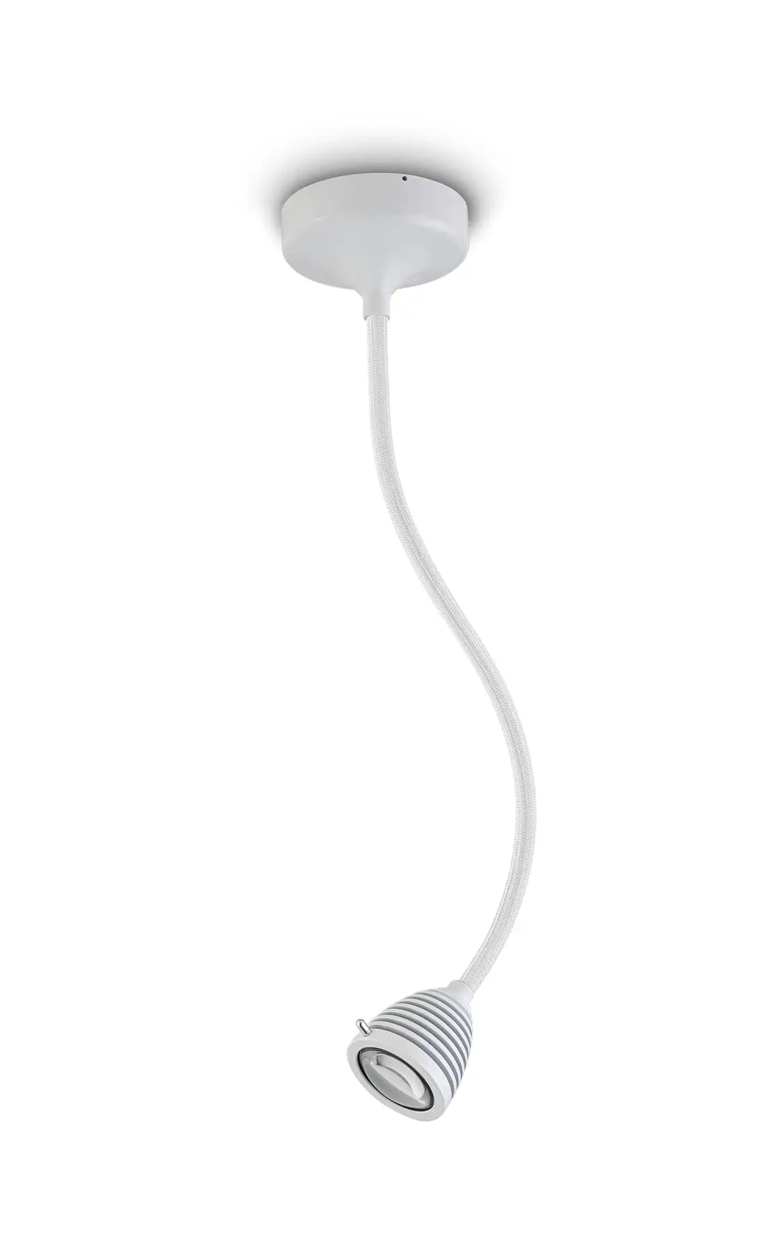 Less ́n ́more ATHENE LED-Wand- /Deckenleuchte, 45 cm Flexwelle Weiß, Kopf Weiß, Dali A-WDL2-D-KW-FTW