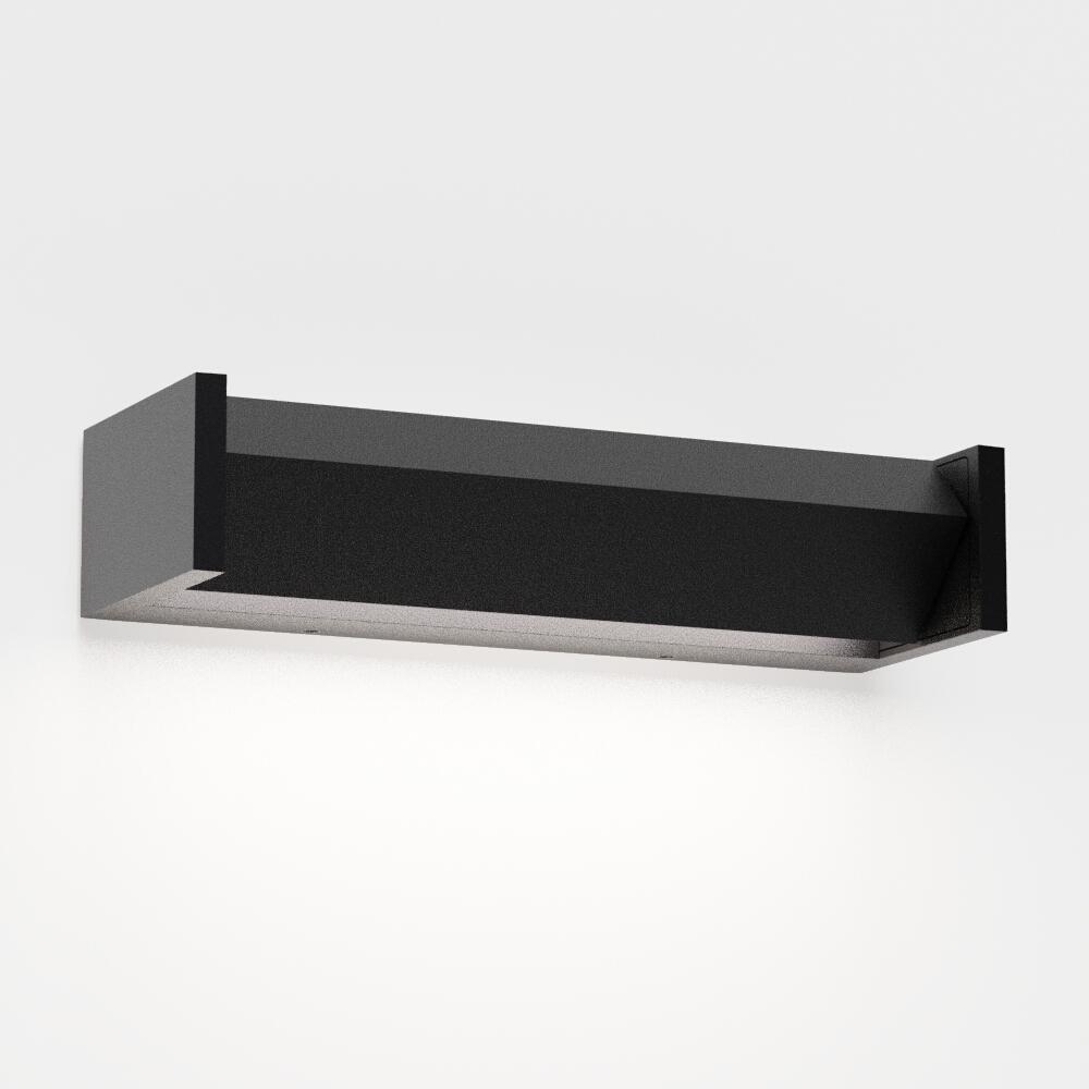 IP44.de Leuchten LED-Wandaußenleuchte SLAT ONE 2700K 8W schwarz 91131-27-BL