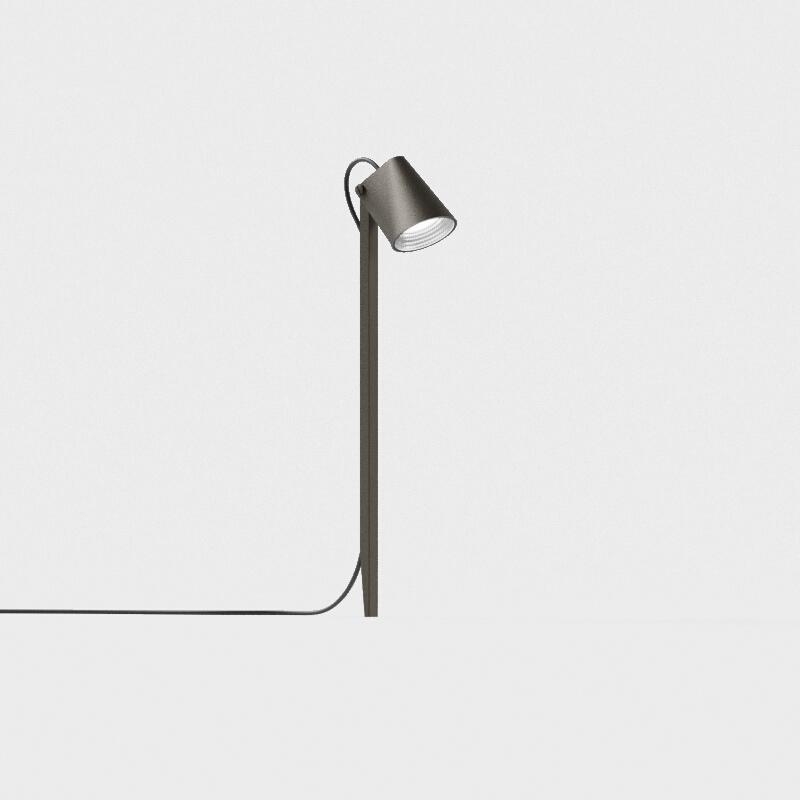 IP44.de Leuchten LED-System-Erdspießstrahler STIC SPIKE CONNECT braun 70cm 2700K 91060-27-CB-CO