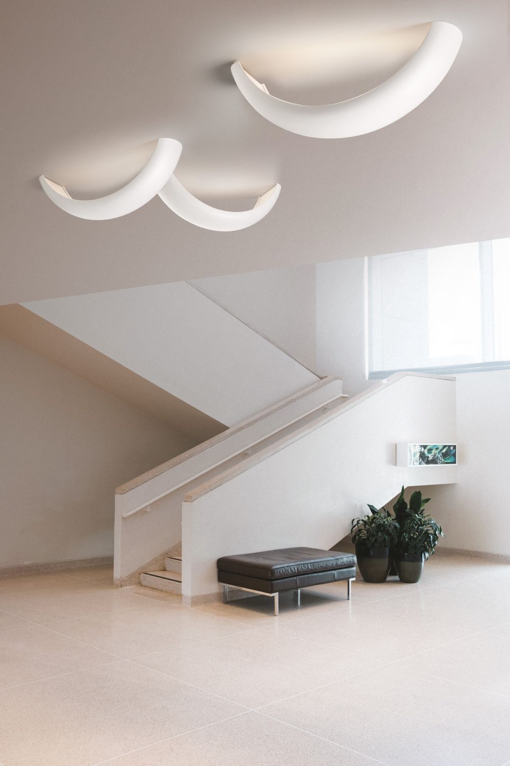 Cattaneo LED-Wand-/Deckenleuchte THESIS Weiß 70cm 894/70 PA-White
