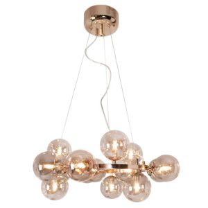 Pendelleuchte SPLENDOR gold/amber