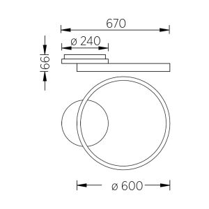 Knapstein LED-Deckenleuchte SOLEA Nickel 91.372.05