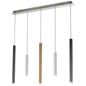 5er-LED-Pendelleuchte CEMBALO