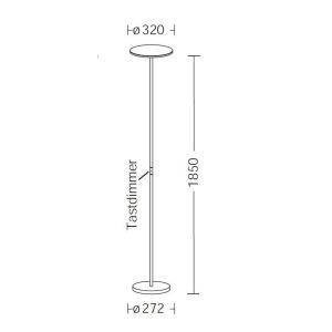 Holtkötter PLANO LED-Deckenfluter 9901