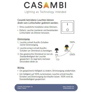 Casambi Bluetooth-Dimmer (für Hochvolt-LED)