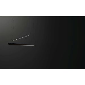 Cattaneo LED-Pendelleuchte Katana Schwarz matt 100 cm 870/100 S-Matt Black