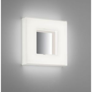 Helestra LED-Wand-/Deckenleuchte COSI 30x30cm Chrom glänzend 15/2105.04