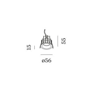 Wever & Ducré LED-Einbaustrahler DEEP bijou IP65 1.0 165361
