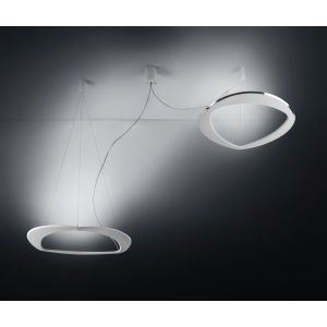 Icone-Minitallux LED-Pendelleuchte DIADEMA 50cm/70cm/90cm weiß/gold 2700K/3000K (2 Ringe) DIADEMA-S2