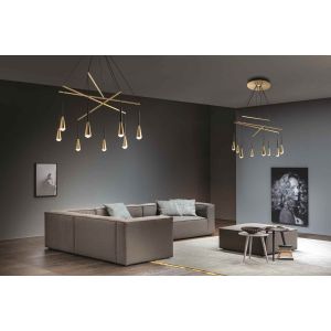 Elesi Luce LED-Pendelleuchte Iconic Suspension 8 Pendel 70 cm 4708