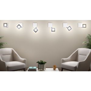 Elesi Luce LED-Wandleuchte Like Q Wall Lamp  16x18,5 cm/25x28 cm 04601/04602