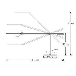 Koncept EQUO DESK LED-Tischleuchte schwarz KEDBW