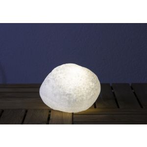 Epstein Design LED-Akku-Außenleuchte Steinleuchte alabaster 27 Akku RGB 4,5W Funkfernbedienung 80304