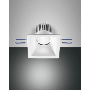 Fabas Luce LED-Einbauleuchte SIGMA weiß eckig (nicht schwenkbar) 3445-72-347
