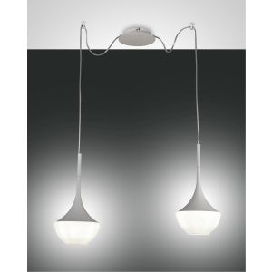 Fabas Luce 2er-Pendelleuchte APOLLO weiß 3623-42-102