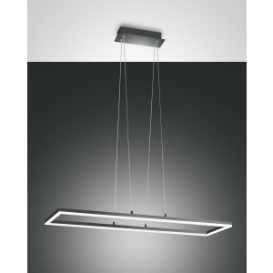 Fabas Luce LED-Pendelleuchte BARD Anthrazit 92x32 cm 3394-43-282