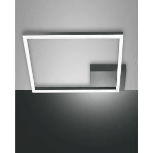Fabas Luce LED-Deckenleuchte BARD Anthrazit 45x45 cm 3394-62-282