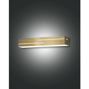 Fabas Luce LED-Wandleuchte BANNY Messing satiniert 31 cm 3618-21-119