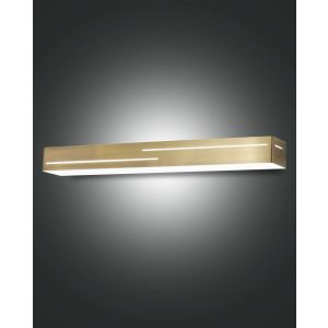 Fabas Luce LED-Wandleuchte BANNY Messing satiniert 50,5 cm 3618-26-119