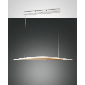 Fabas Luce LED-Pendelleuchte CORDOBA weiß Holz 3697-40-102