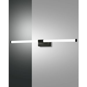 Fabas Luce LED-Spiegelleuchte AGO Schwarz 61,5 cm 3720-26-101