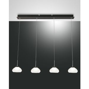 Fabas Luce 4er-LED-Pendelleuchte ARABELLA weiß 3547-48-102