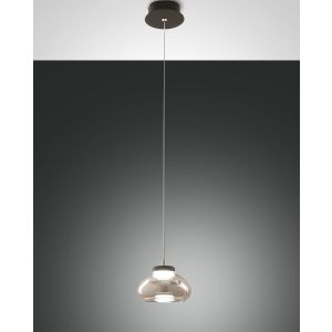 Fabas Luce LED-Pendelleuchte ARABELLA grau 3547-40-126