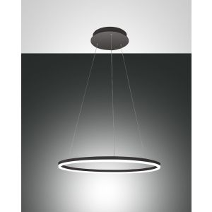 Fabas Luce LED-Pendelleuchte GIOTTO 60cm schwarz 3508-40-101