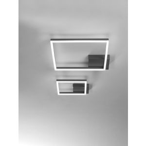 Fabas Luce LED-Wand-/Deckenleuchte BARD 42x42cm anthrazit 3394-61-282