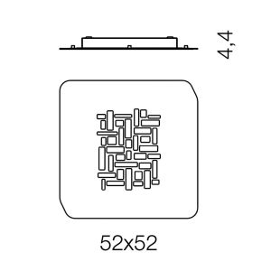 Giarnieri LED-Wand-/Deckenleuchte Pixel