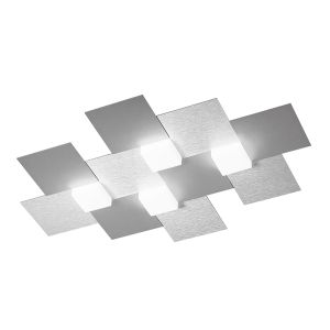 Grossmann LED-Deckenleuchte CREO 55x38cm Alu 74-770-072