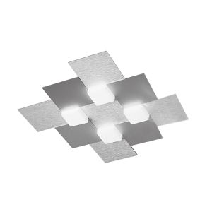 Grossmann LED-Deckenleuchte CREO 44x44cm Alu 75-770-072