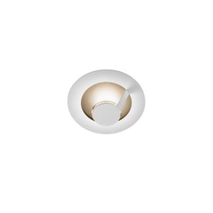 LED-Wand-/Deckenleuchte FLAT SMART 29cm weiß/gold