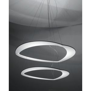 LED-Pendelleuchte DIADEMA 50cm/70cm/90cm weiß/gold 2700K/3000K (2 Ringe)