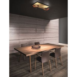 Icone-Minitallux LED-Deckenleuchte PETRA S4 40x80cm 2700K/3000K (mit 2 Pendeln) PETRA-S4R