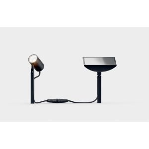 IP44.de Leuchten LED-Akku-Solar-Erdspießleuchte PIEK MINI schwarz 93076-BL