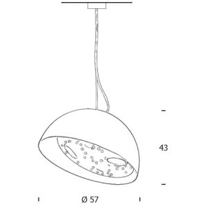 Knikerboker BUCOLA LED-Pendelleuchte S57