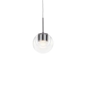 LED-Pendelleuchte DEW Chrom