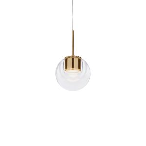 LED-Pendelleuchte DEW 19 CHANDELIER Messing