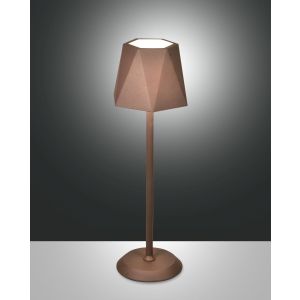 Fabas Luce LED-Akku-Tischleuchte KATY Rostbraun 3678-30-361